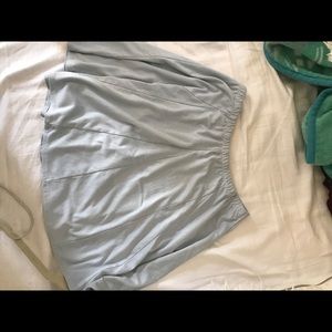 Blue velvet skirt